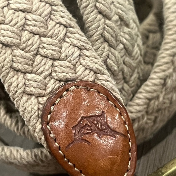 Kahala Torino Size 38 Stretch Knit Woven Made in Italy Khaki Belt - Picture 13 of 13